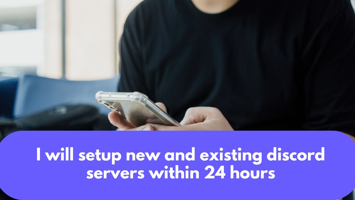 I will setup new and existing discord servers within 24 hours